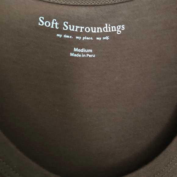 Soft Surroundings classic brown maxi tank dress - Picture 3 of 6